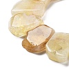 Heated Natural Citrine Beads Strands G-P528-K07-01-3