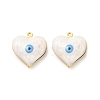 Brass Enamel Pendants KK-E075-03G-08-2