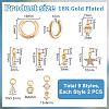 Brass Huggie Hoop Earrings Making Kits GLAA-PH0033-52-2