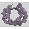 Dyed Natural Lava Rock Bead Strands G917-4-3