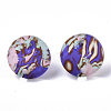 Cellulose Acetate(Resin) Stud Earring Findings KY-R022-015-3