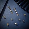 48Pcs Heart & Star & Moon & Geometric Alloy Stud Earring Findings PALLOY-PH0001-83LG-3