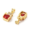 Brass Micro Pave Cubic Zirconia Pendants KK-G533-18G-01-2