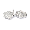 Brass Micro Pave Cubic Zirconia Charms LS-ZIRC-C022-22P-3