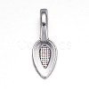 Tibetan Style Alloy Glue-on Flat Pad Bails LS-AB3348Y-NF-1