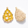 Brass Enamel Pendants KK-T049-053G-05-NF-2