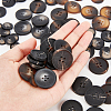 Olycraft 120Pcs 15 Styles Resin Buttons RESI-OC0001-62-4