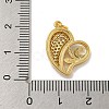 Brass Micro Pave Cubic Zirconia Pendants KK-N254-136C-G-3