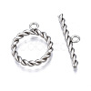 Non-Tarnish 201 Stainless Steel Toggle Clasps STAS-N087-34P-1