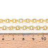 Brass Textured Cable Chains CHC-T018-29G-3