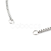 Tarnish Resistant 316 Surgical Stainless Steel Box Chains Bracelet Making X-AJEW-JB01065-3