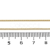 1mm Rack Plating Brass Curb Chain Necklaces for Women Men MAK-L044-26G-5