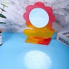 DIY Flower Shape Desk Mirror Frame Silicone Molds DIY-E043-01-2