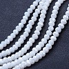 Electroplate Glass Beads Strands EGLA-A034-P8mm-B18-1