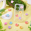 20pcs Opaque Resin Cabochons RESI-TADJ0001-08B-6