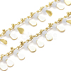3.28 Feet Handmade Glass Beaded Chains X-CHC-E020-01L-3