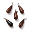 Natural Mahogany Obsidian Pendants G-F707-22-1