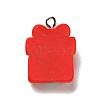 Christmas Opaque Resin Pendants RESI-G043-A04-3