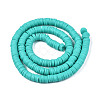 Handmade Polymer Clay Beads Strands CLAY-R089-6mm-031-2