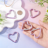 5Pcs Zinc Alloy Spring Gate Rings FIND-TA0009-73K-6