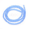 Transparent Glass Beads Strands GLAA-R200-C06-2