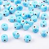 Nbead Handmade Evil Eye Lampwork Beads Strands LAMP-NB0001-49A-3