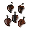 Natural & Synthetic Mixed Gemstone Pendants G-B127-11P-3