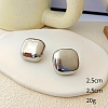 Square Alloy Stud Earrings WG64463-14-1