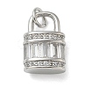 Rack Plating Brass Micro Pave Cubic Zirconia Pendants KK-K392-47P-1