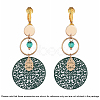 Brass Clip-on Earring Converters Findings KK-Q115-G-NF-6
