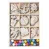 Ocean Theme DIY Wood Pendants WOOD-S063-01A-1