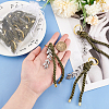 Polyester Cord First Communion Christening Keychain with Alloy Olive Branch for Baptism Favors Gift KEYC-AB00032-3