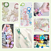 DIY Heart Acylic & Resin Rhinestones Beads Jewelry Making Kits DIY-PH0023-76-6