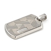 Non-Tarnish 304 Stainless Steel Pendants STAS-F307-15P-2