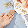 60Pcs 2 Styles Brass Pendants KK-FH0008-29-3