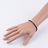 Natural Garnet Beaded Stretch Bracelets BJEW-JB02459-05-3
