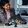 Opaque Acrylic Earring Display Tree EDIS-WH0030-12-6