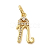 Brass Micro Pave Cubic Zirconia Pendants KK-M273-01G-N-1