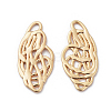 Brass Filigree Joiners Links X-KK-S350-146G-2