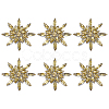 6Pcs Glass Cabochons GLAA-FG0001-32A-1