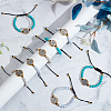 12Pcs 3 Colors Alloy Link Bracelets BJEW-GO0001-42-3