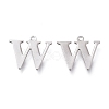 Tarnish Resistant 304 Stainless Steel Charms STAS-H112-W-P-1