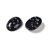 Natural Snowflake Obsidian Cabochons G-B080-01A-23-2