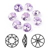 Pointed Back & Back Plated Glass Rhinestone Cabochons RGLA-J012-10mm-371-1