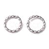 Non-Tarnish 304 Stainless Steel Open Jump Rings X-STAS-F191-12P-C-2