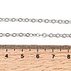 12Pcs 2.8MM 304 Stainless Steel Textured Cable Chain Necklaces for Men Women NJEW-H093-18P-03-6