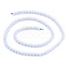 Natural Blue Chalcedony Bead Strands G-R193-02-4mm-6