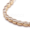 Cubic Zirconia Oval Tennis Bracelet for Men Women Gift BJEW-F417-05G-RS-3