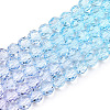 Transparent Glass Beads Strands X-GLAA-E036-07Q-2