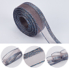 Sparkle Polyester & Metallic Mesh Ribbon for Bowknot Making OCOR-WH20007-19B-5